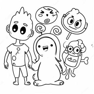 Funny Meme Characters Coloring Page 3842-3165