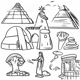 7 Wonders Of The World Coloring Page 38442-30895