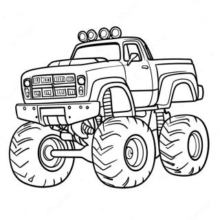 Max D Monster Truck Coloring Page 38463-30911