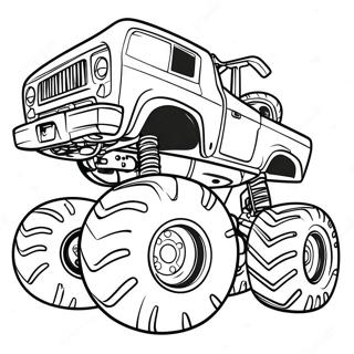 Max D Monster Truck Coloring Page 38463-30912