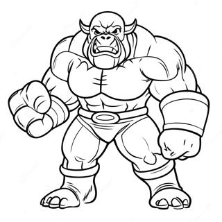 Mighty Juggernaut In Action Coloring Page 38473-30921