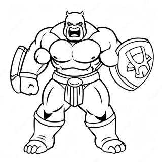 Mighty Juggernaut In Action Coloring Page 38473-30922