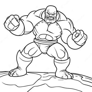 Mighty Juggernaut In Action Coloring Page 38473-30923