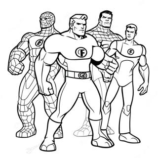 Fantastic Four Coloring Pages