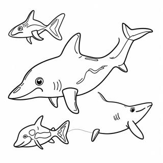 Hammerhead Shark Coloring Page 3851-3170