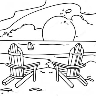 Goodbye Summer Beach Scene Coloring Page 38522-30954