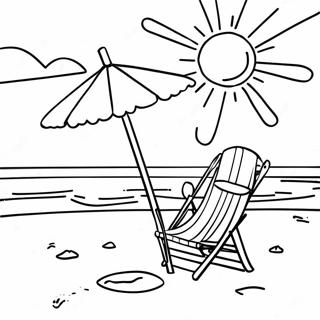 Goodbye Summer Sun And Sand Coloring Page 38523-30961