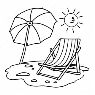 Goodbye Summer Sun And Sand Coloring Page 38523-30964