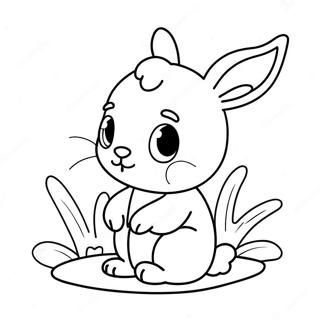 Cute Baby Bunny Coloring Page 38532-30967