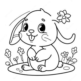 Cute Baby Bunny Coloring Page 38532-30968