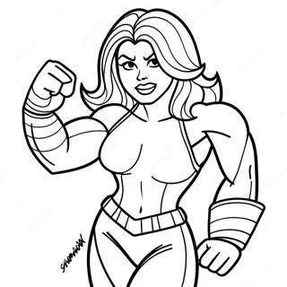 She Hulk Coloring Pages