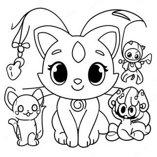 Tokyo Mew Mew Characters Coloring Page 38562-30994