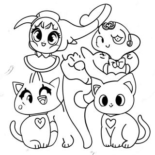 Tokyo Mew Mew Characters Coloring Page 38562-30996