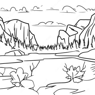 Yosemite National Park Coloring Page 38572-31000