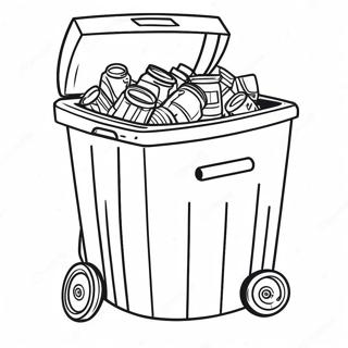 Colorful Recycling Bin Coloring Page 38583-31010