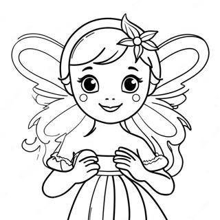 Christmas Fairy Coloring Page 38602-31023