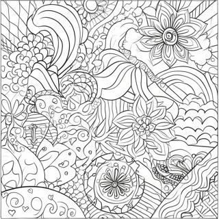 Grunge Aesthetic Patterns Coloring Page 3861-3179