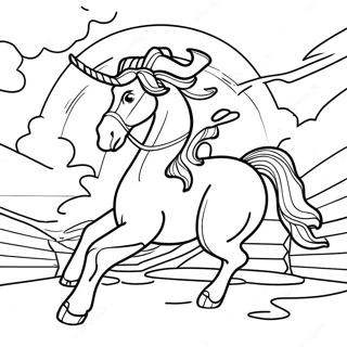 Dynamic Action Scene Coloring Page 38623-31044