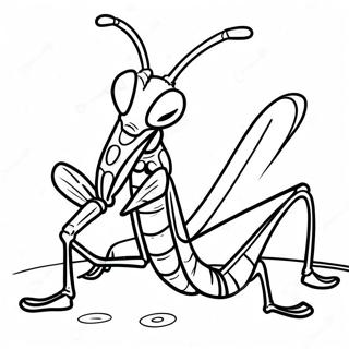 Praying Mantis Coloring Pages