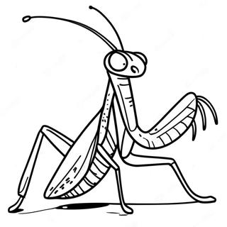 Praying Mantis Coloring Page 38652-31066