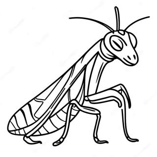 Praying Mantis Coloring Page 38652-31067