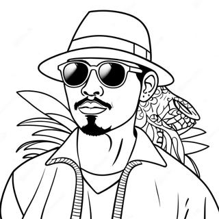 Cool Cholo With Sunglasses Coloring Page 38663-31073