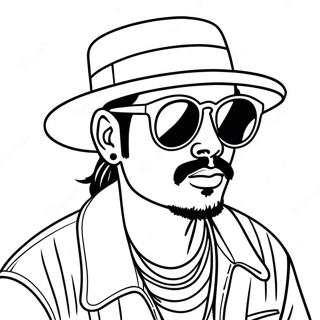 Cool Cholo With Sunglasses Coloring Page 38663-31075