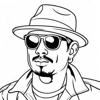 Cool Cholo With Sunglasses Coloring Page 38663-31076