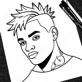 Xxxtentacion Coloring Pages