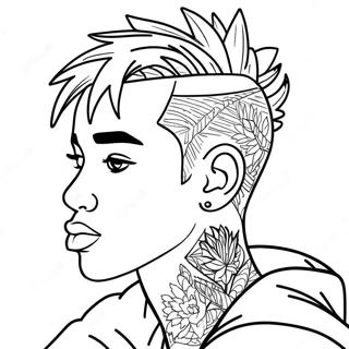 Xxxtentacion Coloring Page 38672-31088