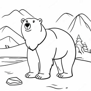 Polar Bear What Do You Hear Coloring Pages