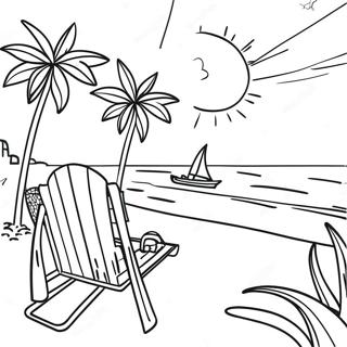 Spring Break Coloring Pages