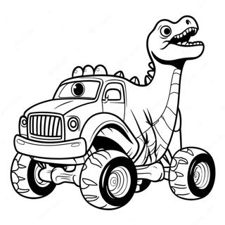 Dinosaur Monster Truck Coloring Page 38702-31104