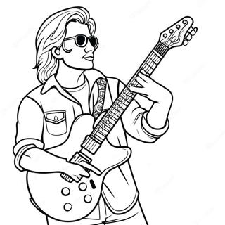 Rock N Roll Coloring Pages