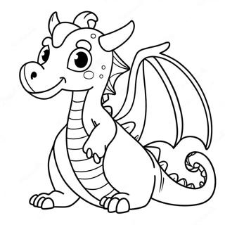 Christmas Dragon Coloring Pages