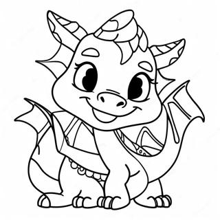 Christmas Dragon Coloring Page 38732-31128