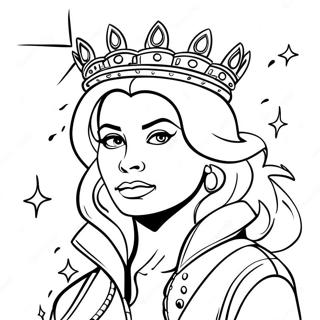 Queen Graffiti Gangster Coloring Page 38742-31132