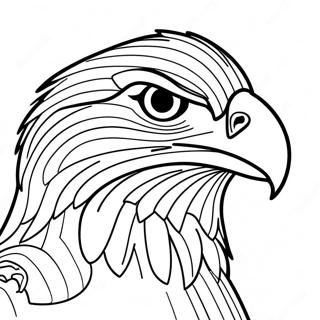 Hawk With Fierce Expression Coloring Page 38783-31170