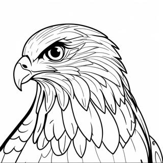 Hawk With Fierce Expression Coloring Page 38783-31171