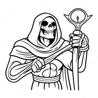 Evil Skeletor With Staff Coloring Page 38803-31187