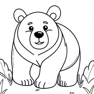 Brown Bear Coloring Pages