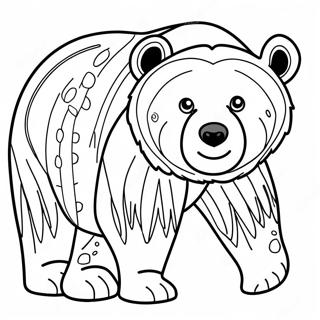 Brown Bear Coloring Page 3881-3195