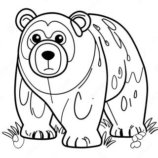 Brown Bear Coloring Page 3881-3196