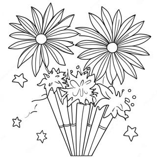 Fourth Of July Fireworks Coloring Page 38842-31215