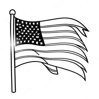 Patriotic Flag Coloring Page 38843-31220