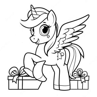 My Little Pony Christmas Coloring Page 38852-31223