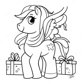 My Little Pony Christmas Coloring Page 38852-31224