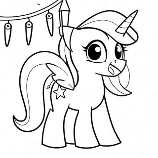 Twilight Sparkle With Christmas Lights Coloring Page 38853-31225