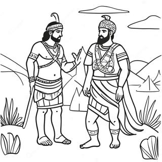 Ancient Mesopotamia Daily Life Coloring Page 38863-31234