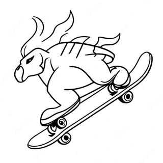 Thrasher Skateboard Coloring Pages